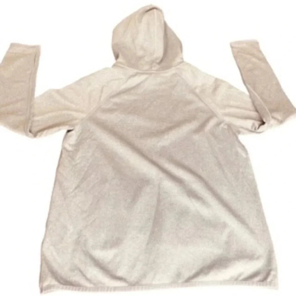 Nike Dri-Fit Women's Gray & Pink Long Sleeve Athletic Pullover Sweatshirt Hoodie - Picture 9 of 10